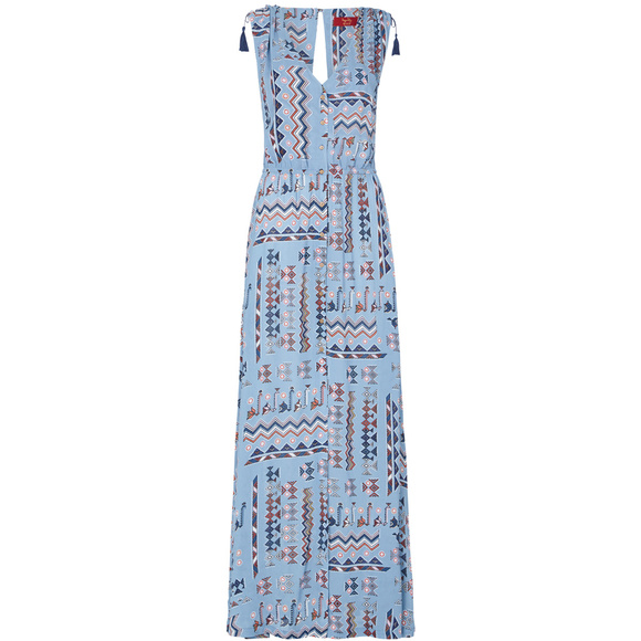 New Tigerlily Campeche Dress BLue MAXI BOHO DRESS - Picture 3 of 4